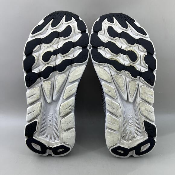 Hoka One One Rincon 3 Running Shoes Women Size 10.5 Black White Comfort Sneakers - Picture 7 of 8